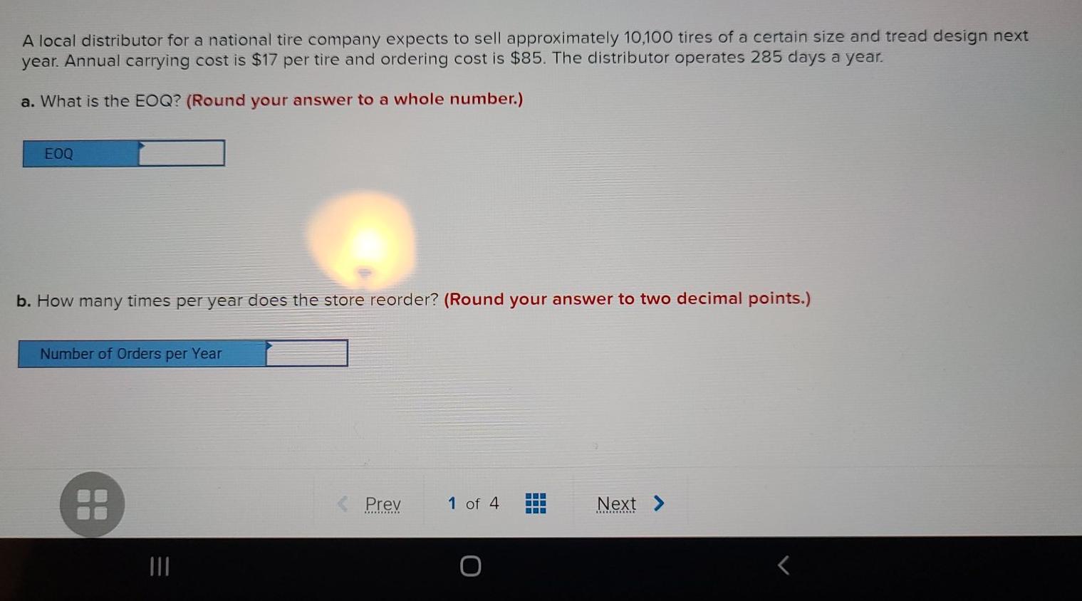 A local distributor for a national tire company