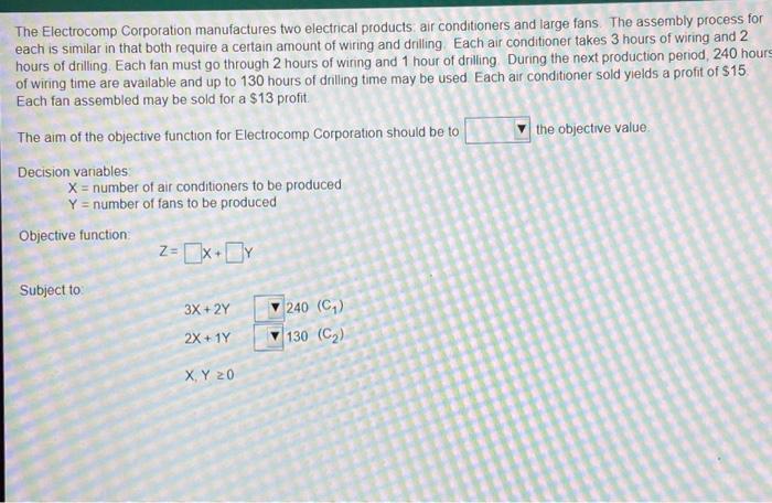 The Electrocomp Corporation manufactures two