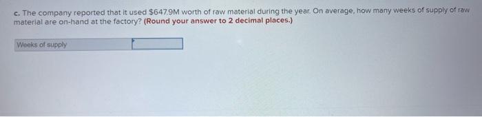 U.S. Airfiter has hired you as a supply chain