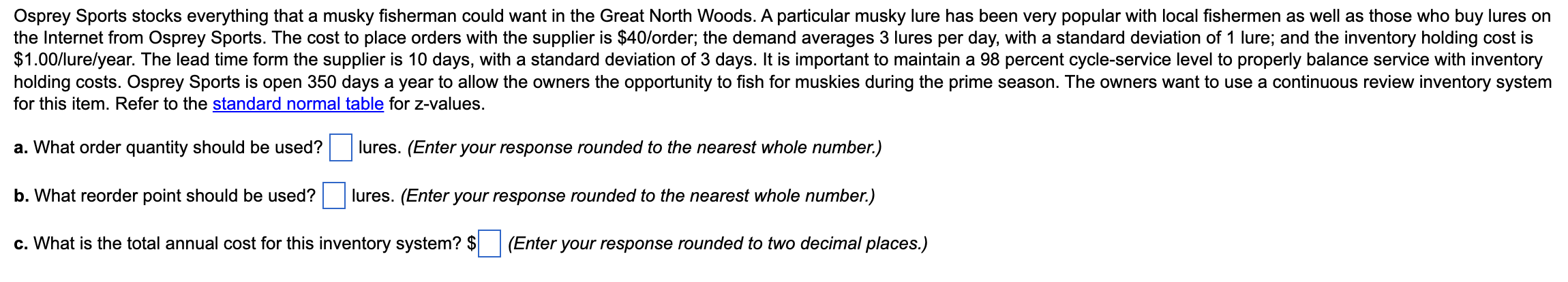 Osprey Sports stocks everything that a musky