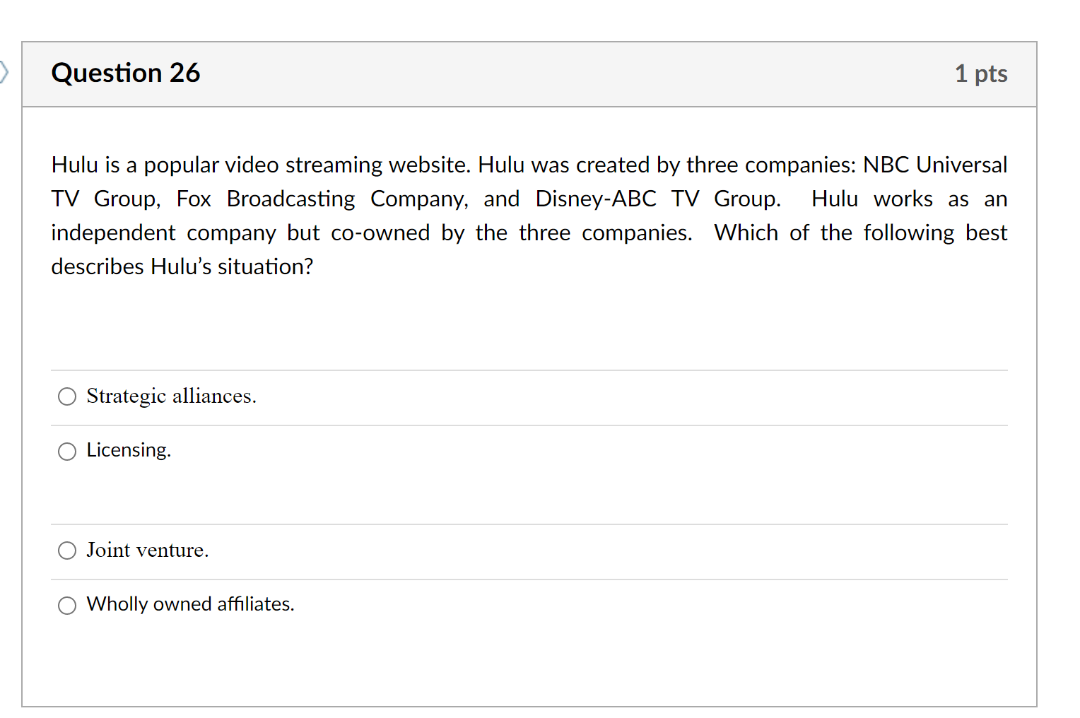 Hulu is a popular video streaming website. Hulu