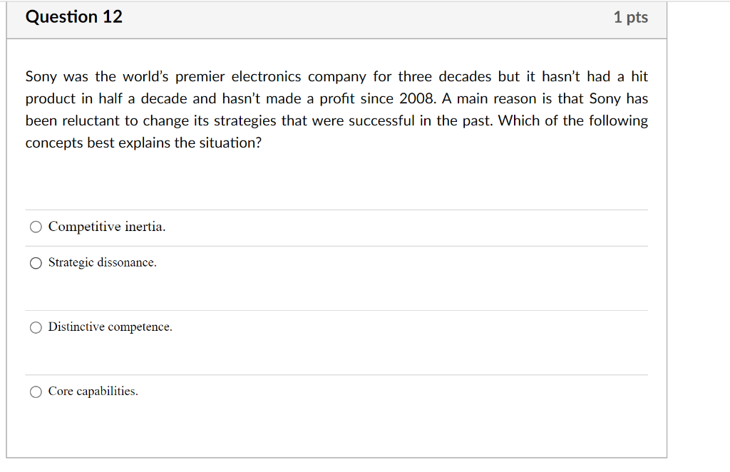 Sony was the world's premier electronics company