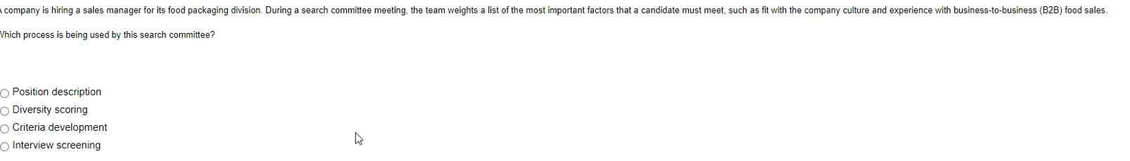 Which approach is this salesperson using?