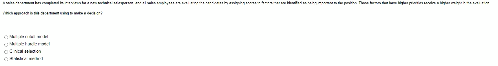 Which approach is this salesperson using?