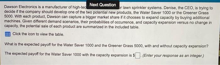 Dawson Electronics is a manufacturer of high-tech