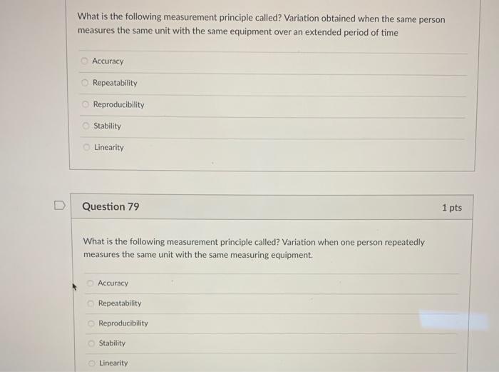 What is the following measurement principle