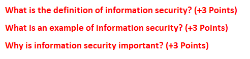 What is the definition of information security?