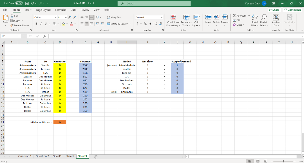 Sheet 2 is associated with sheet 3 and I need to