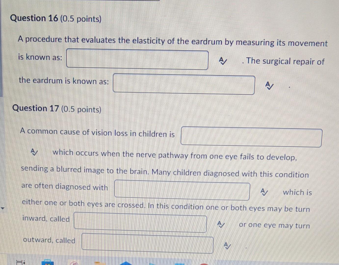 A procedure that evaluates the elasticity of the