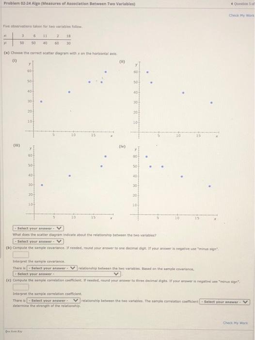 Problem 03-24 Algo (Measures of Association