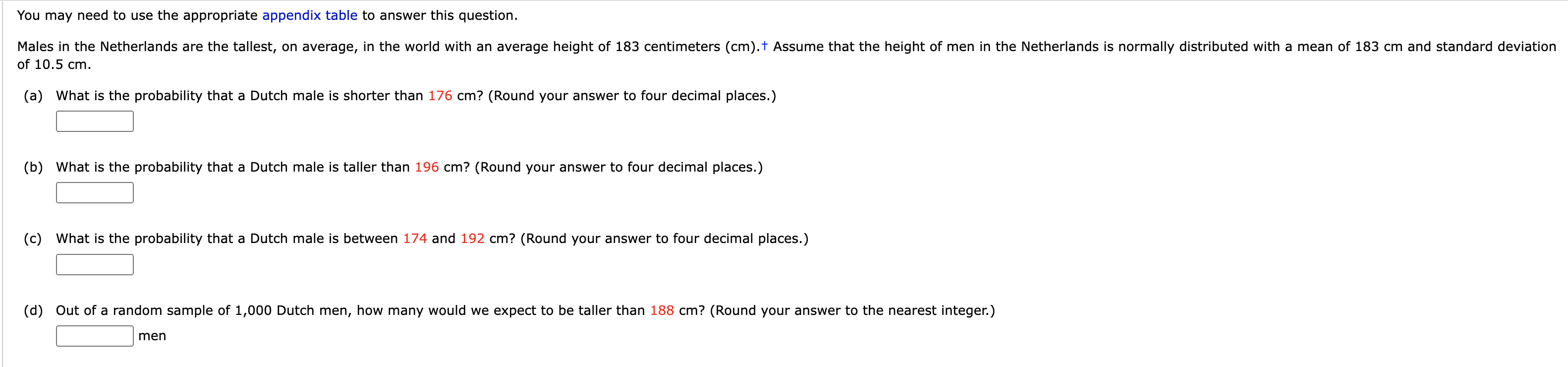 You may need to use the appropriate appendix