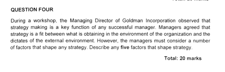 the name of this course is strategic management