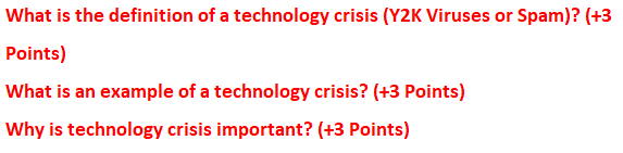 What is the definition of a technology crisis (