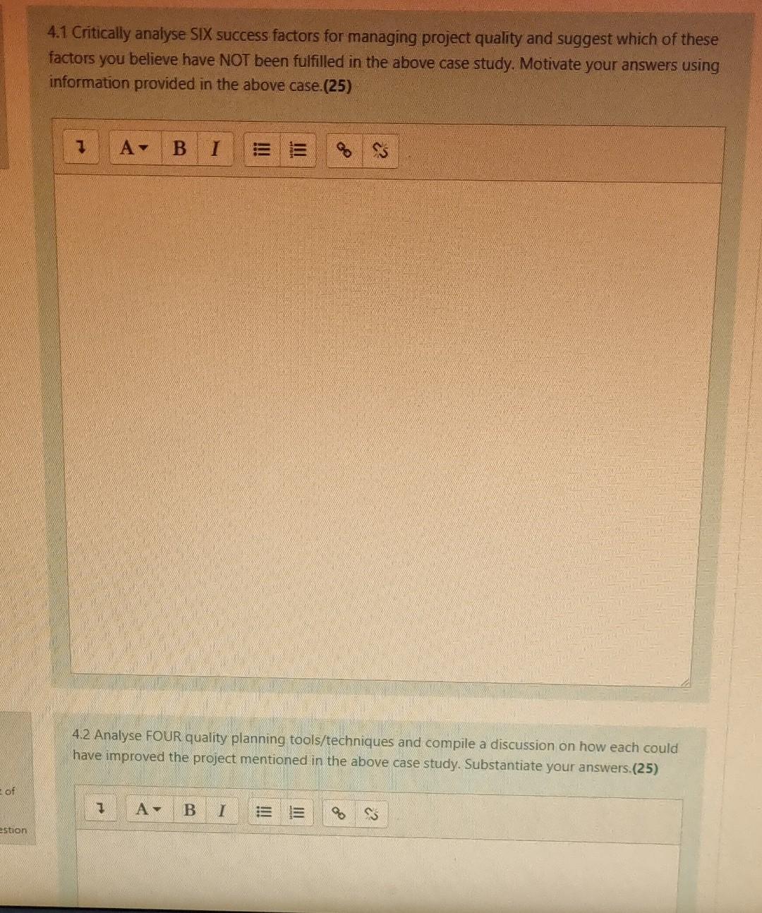 Please answer 4.1 and 4.2. SECTION C: CASE
