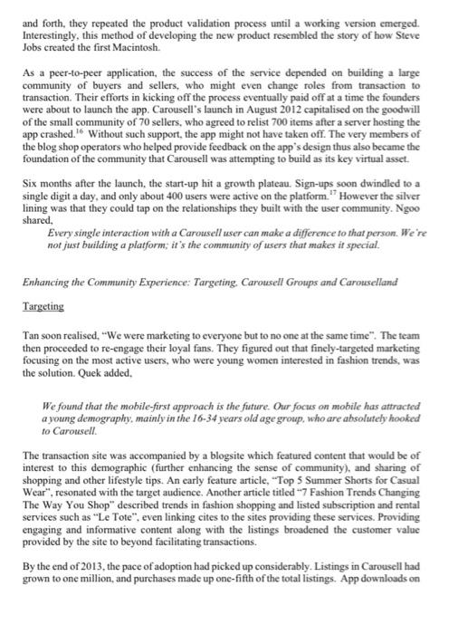 could you answer please the questions that are