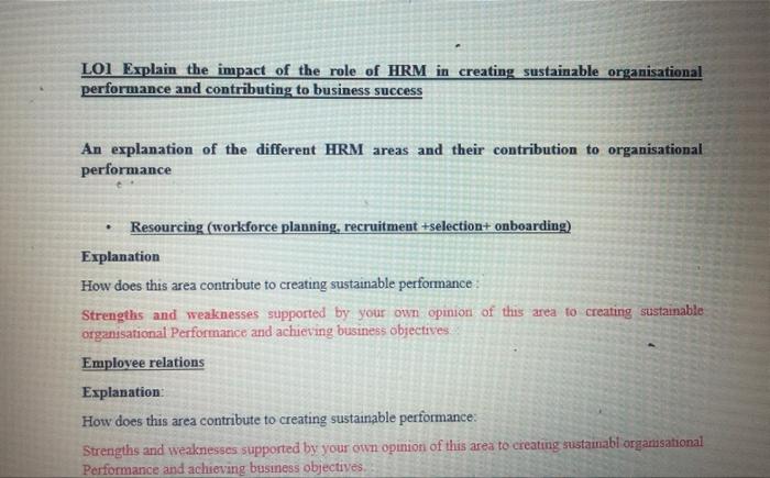 do it correctly please and faster L01 Explain the