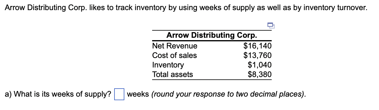Arrow Distributing Corp. likes to track inventory