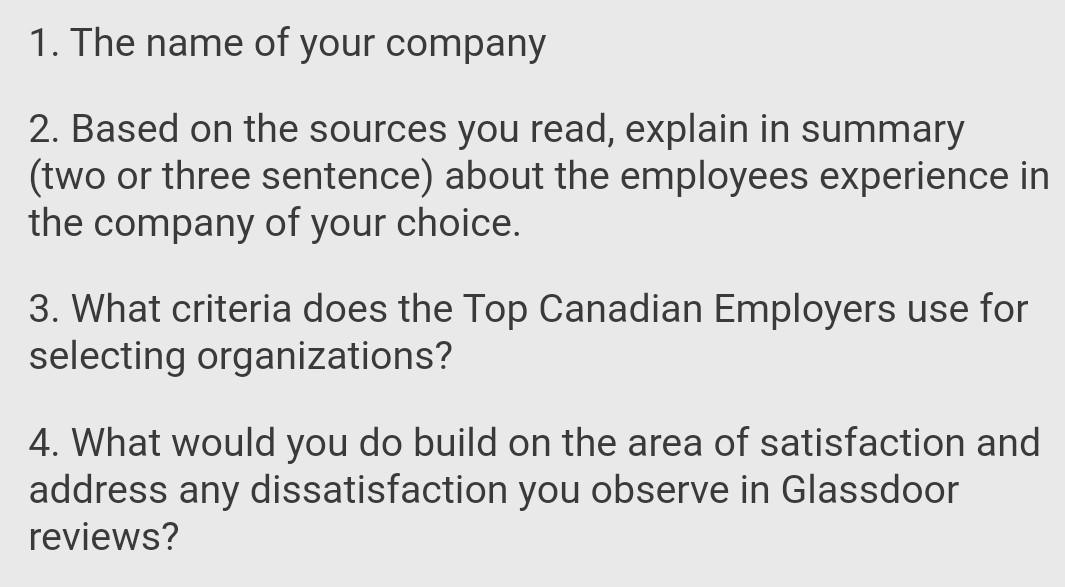 1. The name of your company 2. Based on the