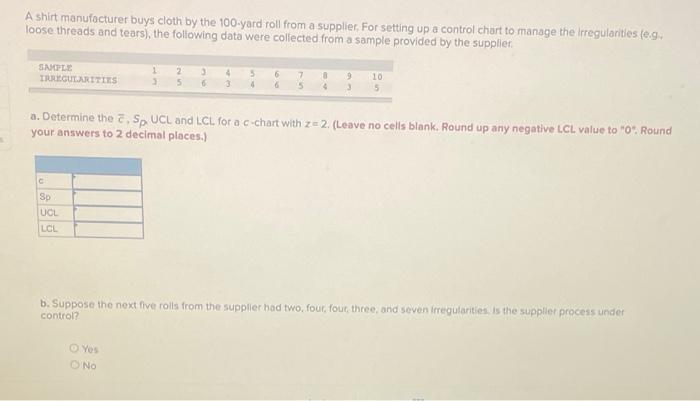 A shirt manufacturer buys cloth by the 100-yard