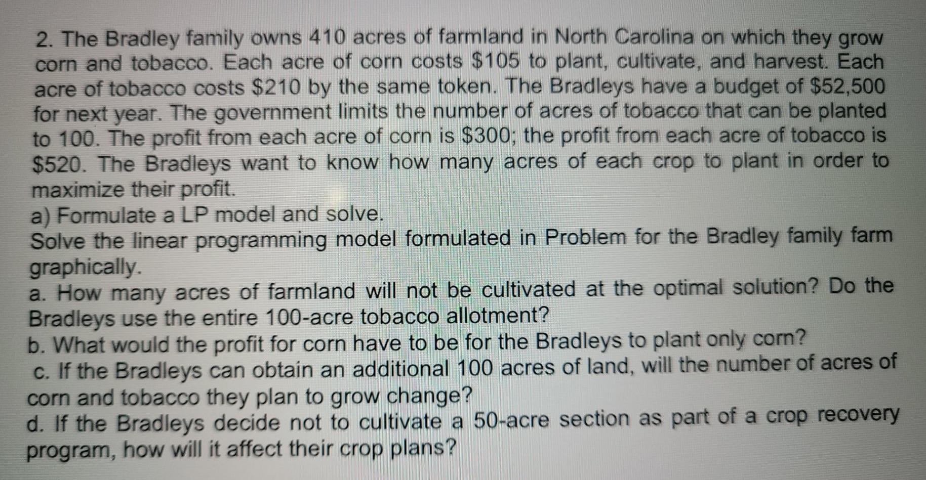 this needs question needs all parts to be solved