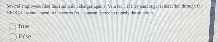 HR question Several employees filed