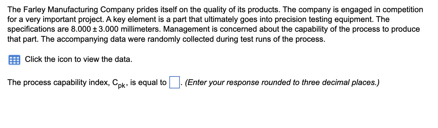 The Farley Manufacturing Company prides itself on
