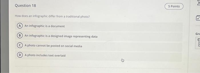 How does an infographic differ from a traditional