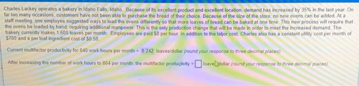 Charles Lackey operates a bakery in Idaho Falls,