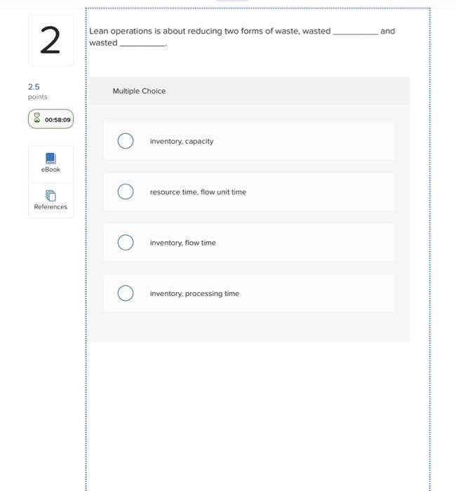 eean operations is about reducing two forms of