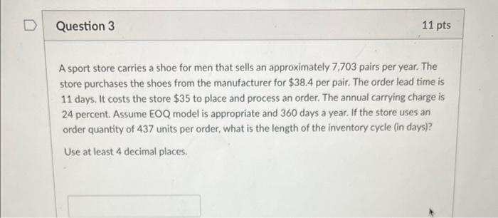 A sport store carries a shoe for men that sells