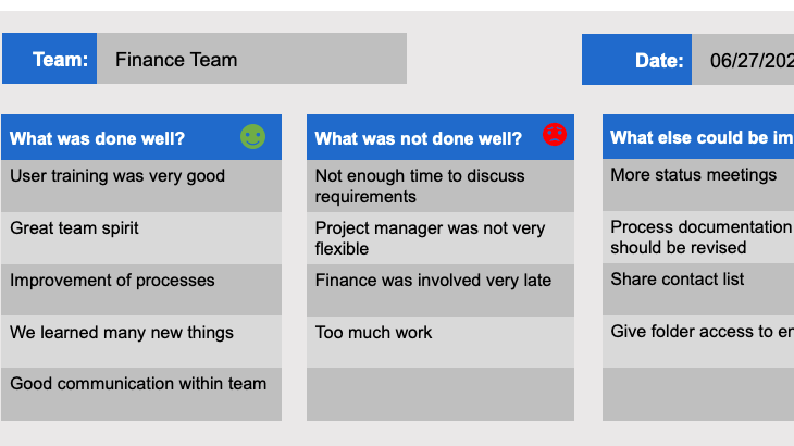 lesson learned for capestone project mobile