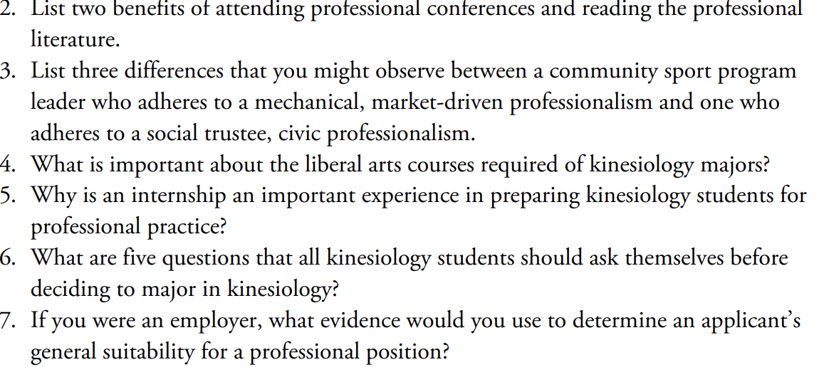 ANSWER 2, 4, 5, 6, 7 please 2. List two benefits