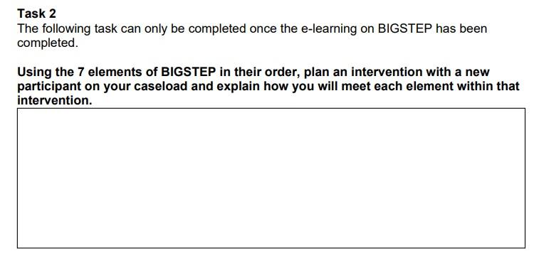 i haven't references Task 2 The following task