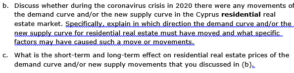 b. Discuss whether during the coronavirus crisis