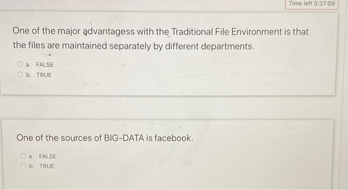 One of the major advantagess with the Traditional