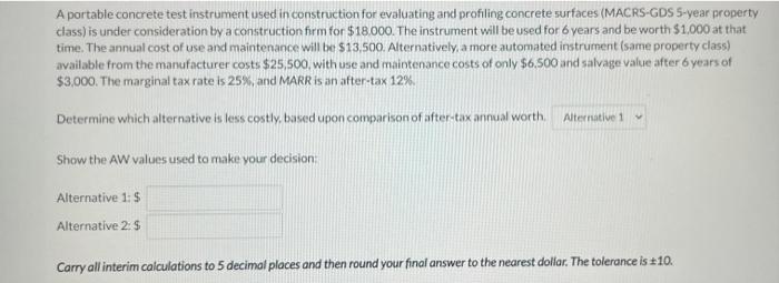 A portable concrete test instrument used in