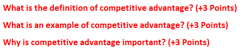 What is the definition of competitive advantage?