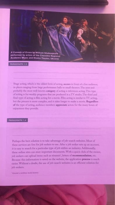 12 ACTIVITY / Writing topic sentences Read the