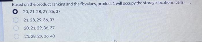 Problem III - Warehouse given below has 2 docks.