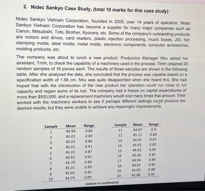 In this case study which method is suitable for