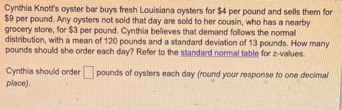 Cynthia Knott's oyster bar buys fresh Louisiana