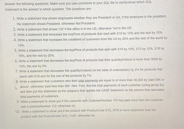 Please Help Answer the following questions. Make