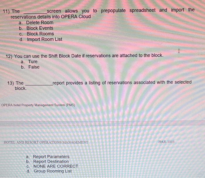 Instructions: Based on the questions below,