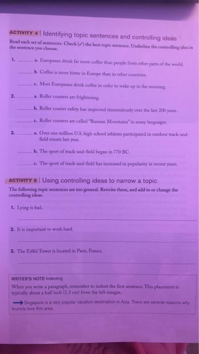 ACTIVITY 3 | Recognizing effective topic