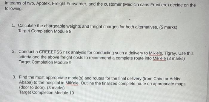 For your Group Assignment, you will play the