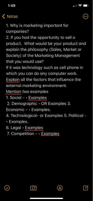 1:49 Notas 1. Why is marketing important for