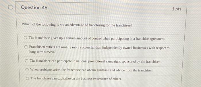 Which of the following is not an advantage of