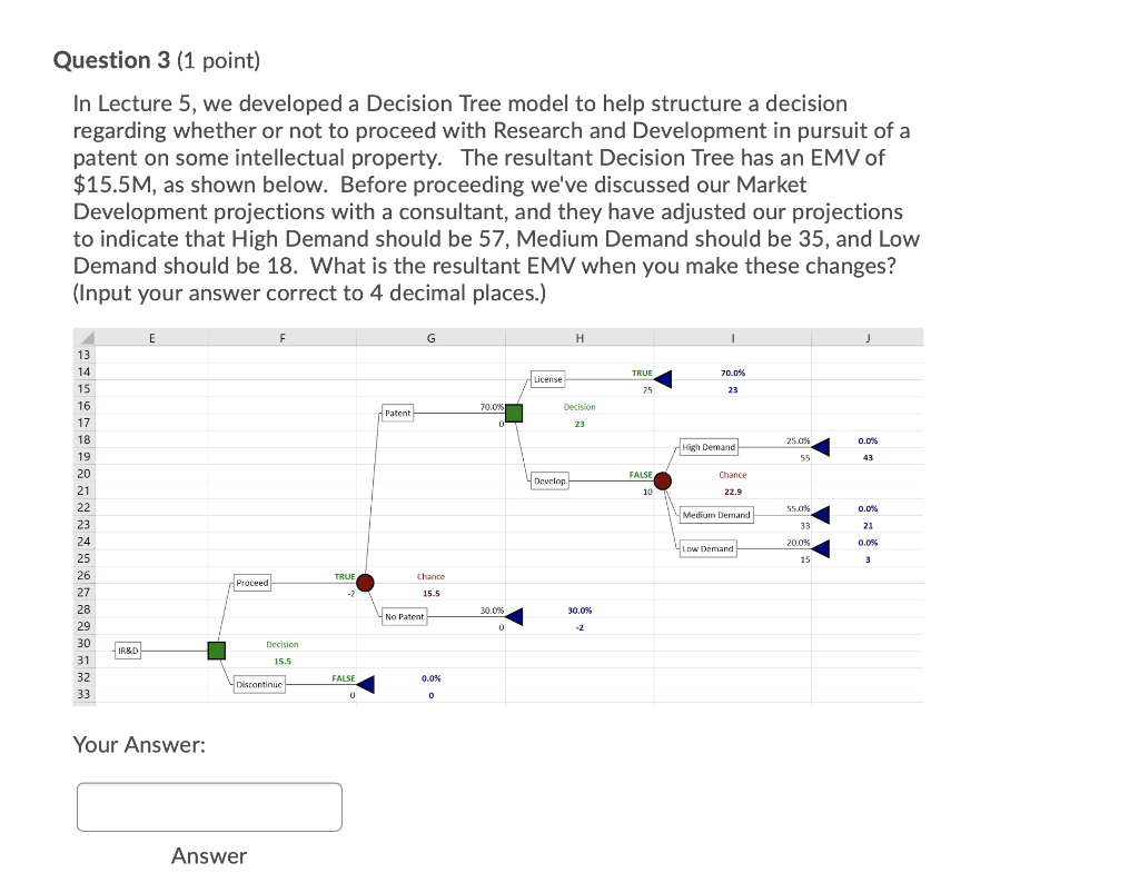 Question 3 (1 point) In Lecture 5, we developed a