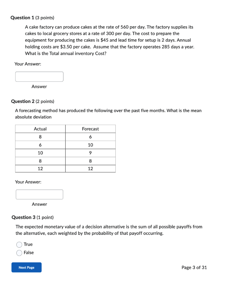 subject: operations management Book: Managerial