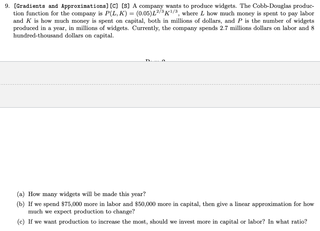 Please solve 9. [Gradients and Approximations]